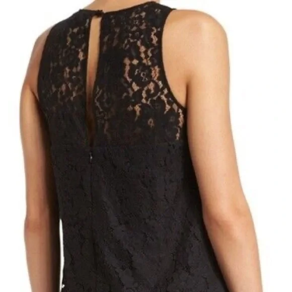 Joie Women's Fahfia B Sleeveless Lace DRESS S SMALL BLACK LACE - Picture 4 of 15